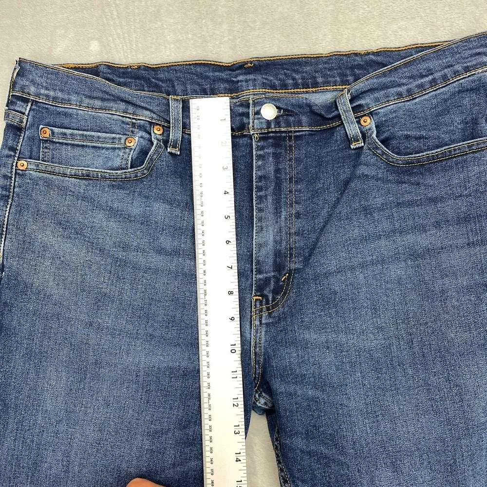 Levi's Jeans Mens 38x30 (38x28) Blue Denim Stretch 502 Slim Regular Tapered Leg